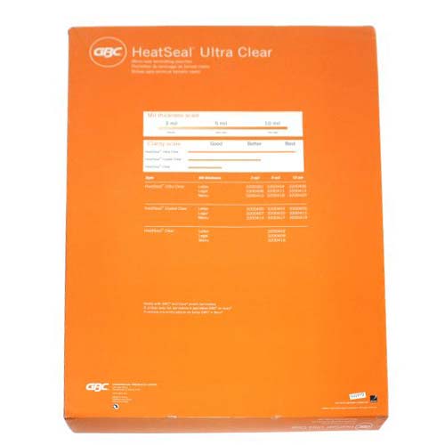 10mil GBC HeatSeal Ultra Clear Menu Size Laminating Pouches 50pk - 3200420