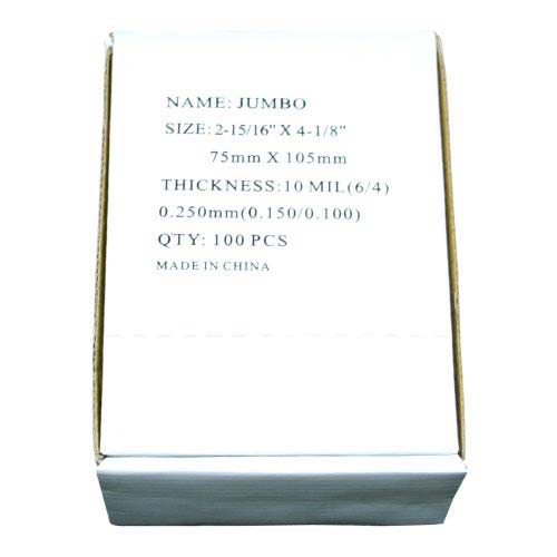 10MIL Jumbo 2-15/16" x 4-1/8" Laminating Pouches 100pk