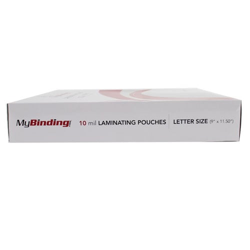 Letter Size Laminating Pouches [10 Mil, Clear Gloss, 8-3/4" X 11-1/4"] - 50pk
