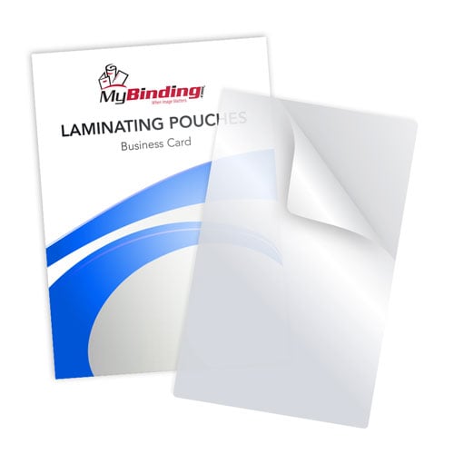 10mil Matte Clear Business Card Laminating Pouches - 100pk - Clearance Sale