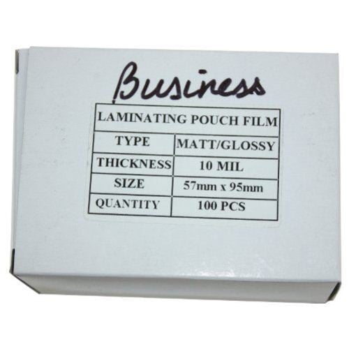 10mil Matte Clear Business Card Laminating Pouches - 100pk - Clearance Sale