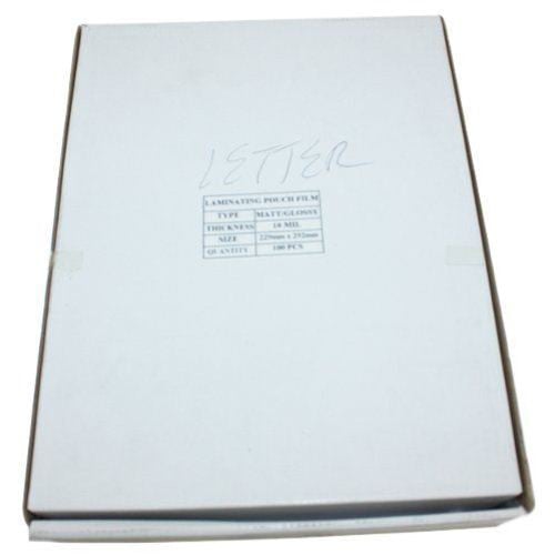 10mil Matte Clear Letter Size Laminating Pouches - 50pk