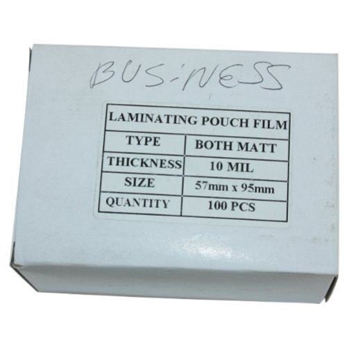 10mil Matte (Front and Back) Business Card Laminating Pouches - 100pk