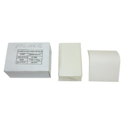 10mil Matte (Front and Back) Business Card Laminating Pouches - 100pk
