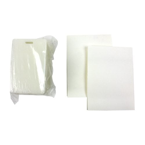 10mil Matte (Front and Back) Credit Card Pouches with Short Side Slot