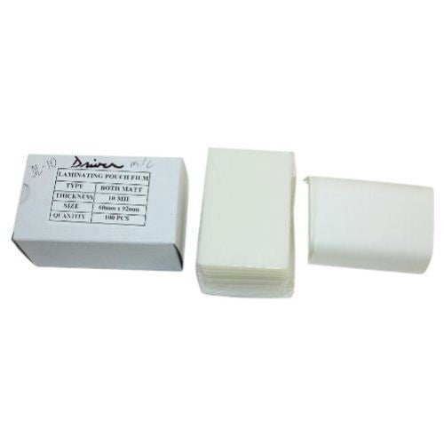 10mil Matte (Front and Back) Drivers License Laminating Pouches 100pk - Clearance Sale