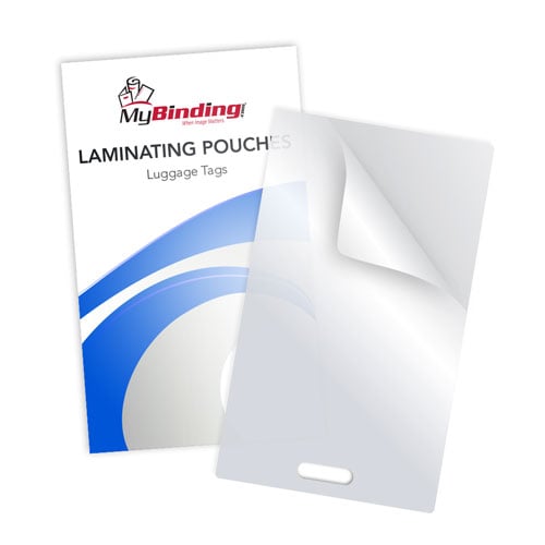 10MIL Matte (Front and Back) Luggage Tag Pouches With Slot - 100pk