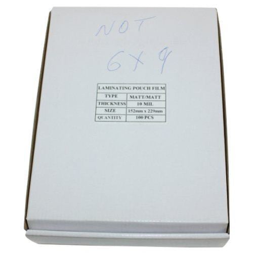 10mil Matte (Front and Back) OBT Laminating Pouches - 100pk - Clearance Sale
