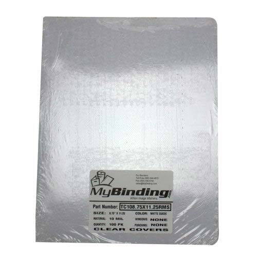 10mil Matte Suede 8.75" x 11.25" Oversize Binding Covers [No tissue] - 100pk