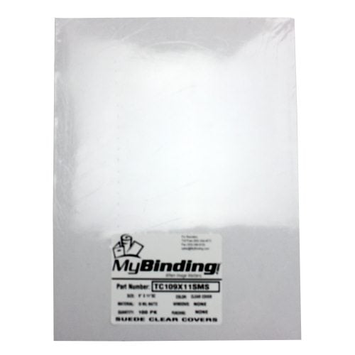 10mil Matte/Matte 8.5" X 11" Clear Covers [Unpunched, No Tissue] - 100pk