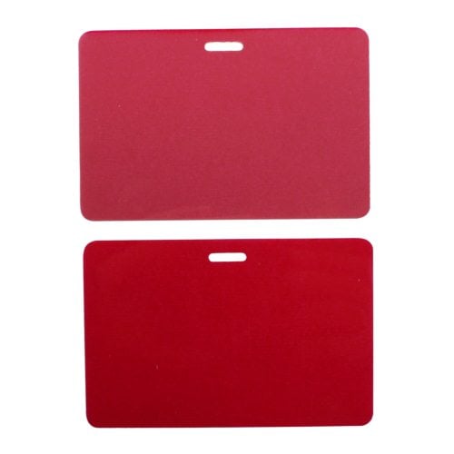 Red 10mil Military Size Pouches with Short Side Slot