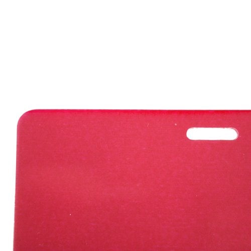Red 10mil Military Size Pouches with Short Side Slot
