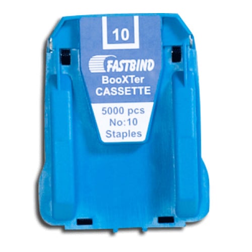 10mm BooxTer Staples for Duo-Trio Binders - 3 Cassettes (5,000 Staples/ Cassette)