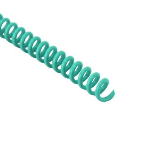 10mm Turquoise 4:1 Pitch Spiral Binding Coil - 100pk