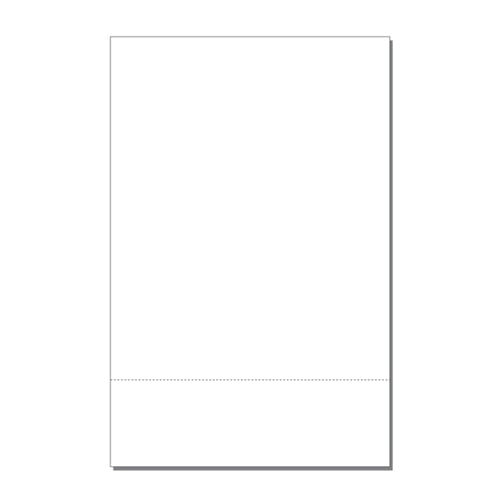 11" x 17" Single Perforated 3.5" from bottom  - 500 Sheets