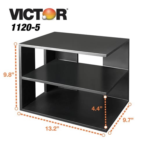 Victor Desktop Corner Shelf (Midnight Black) - 1120-5
