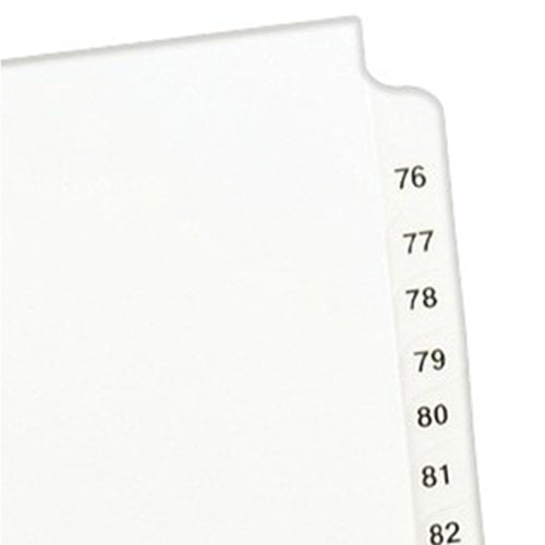 Avery 76-100/TOC Legal 11" x 8.5" Avery Style Collated Dividers - 11397 - Clearance Sale