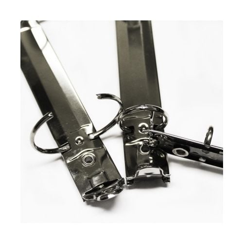 3 Ring Binder Mechanisms Round Ring with Boosters [8-1/2" Binding Edge, Silver, 1-1/2", Round] - Clearance Sale