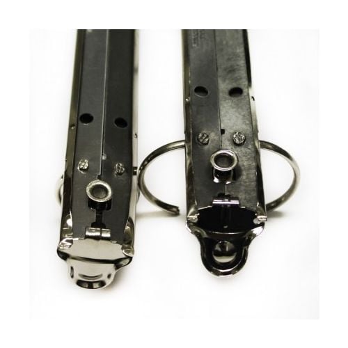 3 Ring Binder Mechanisms Round Ring with Boosters [8-1/2" Binding Edge, Silver, 1-1/2", Round] - Clearance Sale