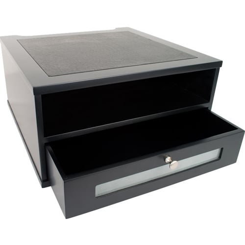 Victor Monitor Riser with Shelf and Drawer (Midnight Black) - 1175-5
