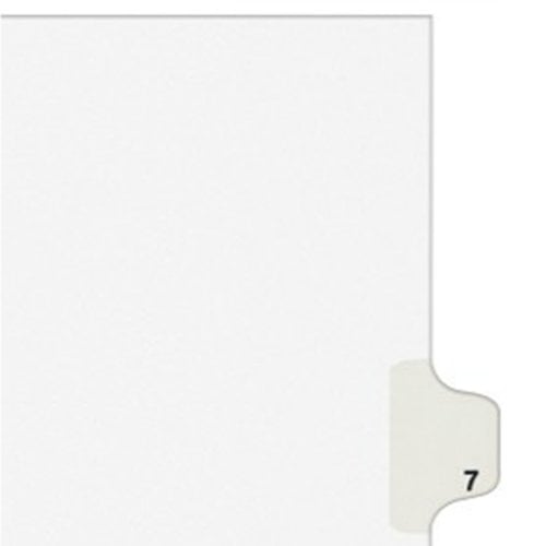 Avery 7 Individual Number Legal Index Avery Style Dividers 25pk - 11917 - Clearance Sale