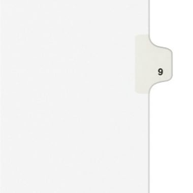 Avery 9 Individual Number Legal Index Avery Style Dividers 25pk - 11919