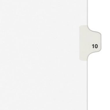 Avery 10 Individual Number Legal Index Avery Style Dividers 25pk - 11920 - Clearance Sale