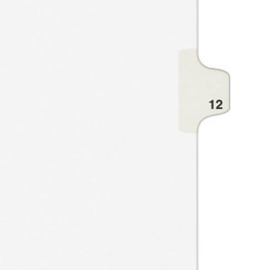 Avery 12 Individual Number Legal Index Avery Style Dividers 25pk - 11922