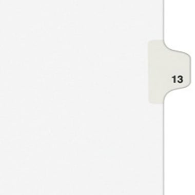 Avery 13 Individual Number Legal Index Avery Style Dividers 25pk - 11923