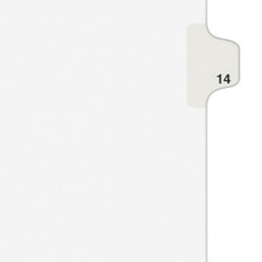 Avery 14 Individual Number Legal Index Avery Style Dividers 25pk - 11924 - Clearance Sale