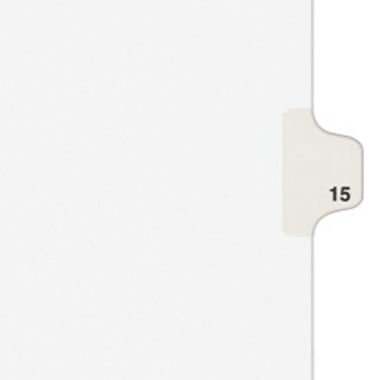 Avery 15 Individual Number Legal Index Avery Style Dividers 25pk - 11925 - Clearance Sale