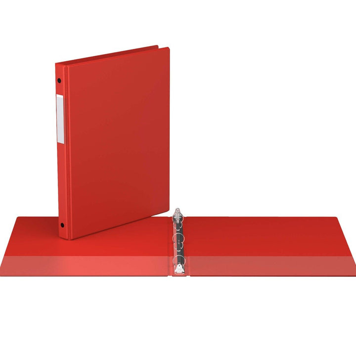 5/8" Red Premium Economy Round Ring Binders - 6pk