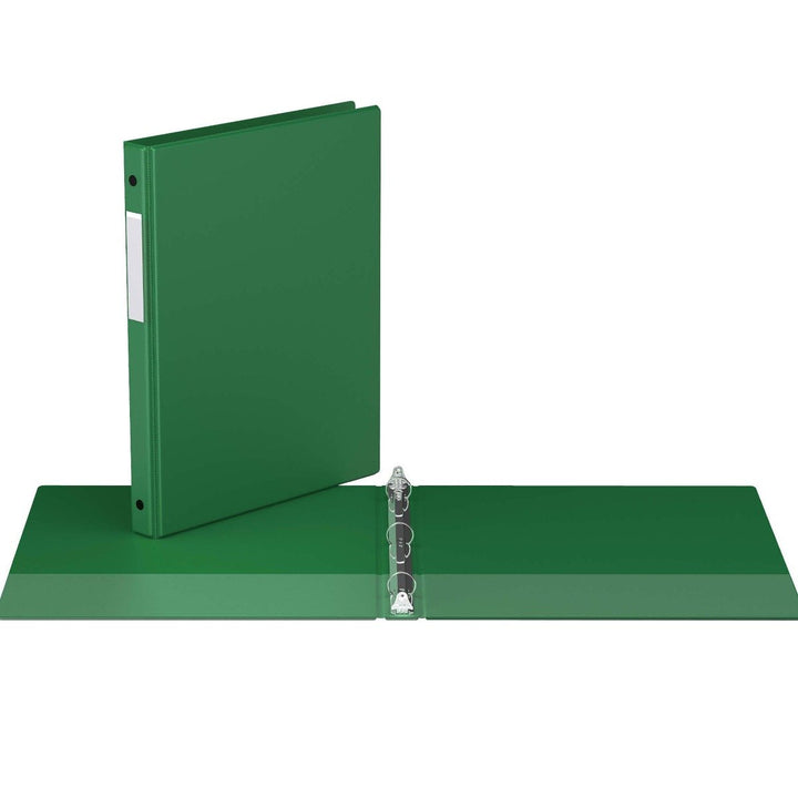 5/8" Green Premium Economy Round Ring Binders - 6pk