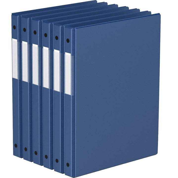 5/8" Royal Blue Premium Economy Round Ring Binders - 6pk