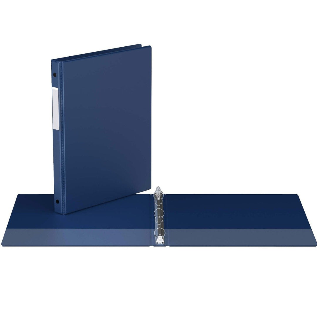 5/8" Royal Blue Premium Economy Round Ring Binders - 6pk