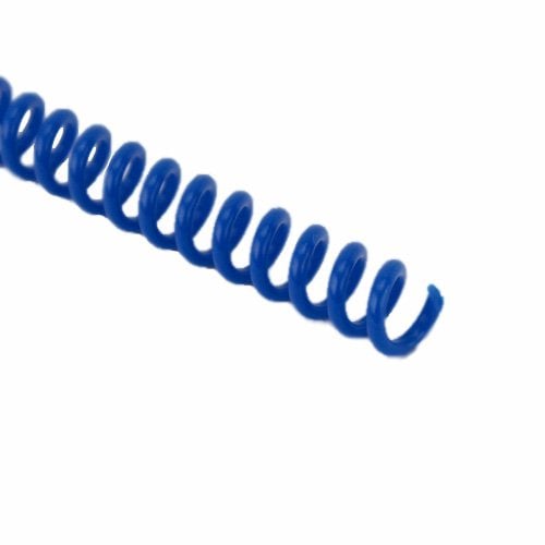 11mm Blue 4:1 Pitch Spiral Binding Coil - 100pk