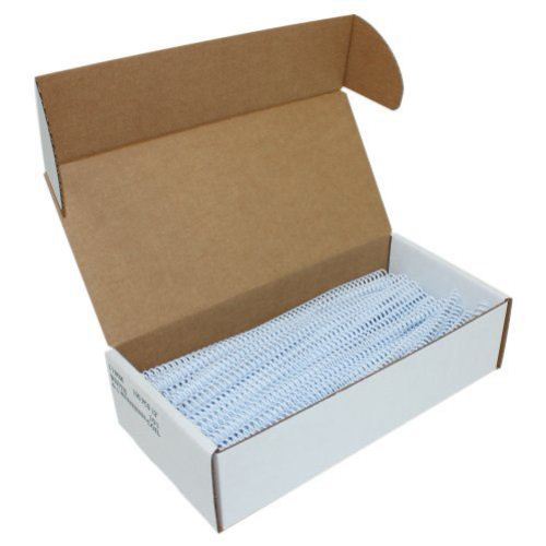 11mm White 4:1 Pitch Spiral Binding Coil - 100pk