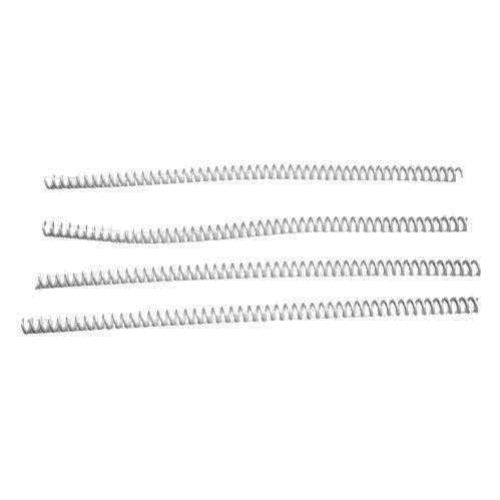 11mm White 4:1 Pitch Spiral Binding Coil - 100pk