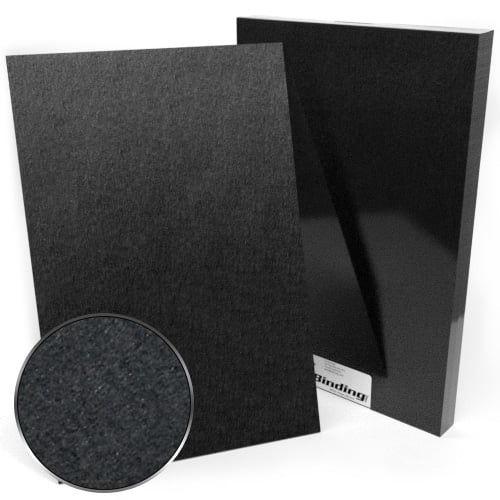 12" x 18" 100pt Black Chipboard Covers - 25pk