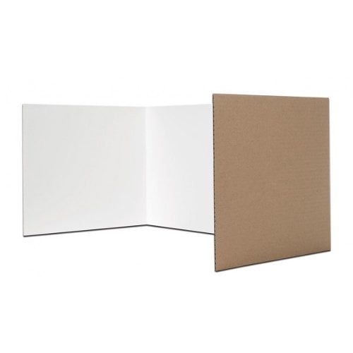 12" x 48" Corrugated Board Study Carrels - 24pk