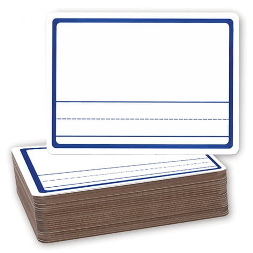 9" x 12" Story Dry Erase Lap Boards with Writing Lines - 24pk