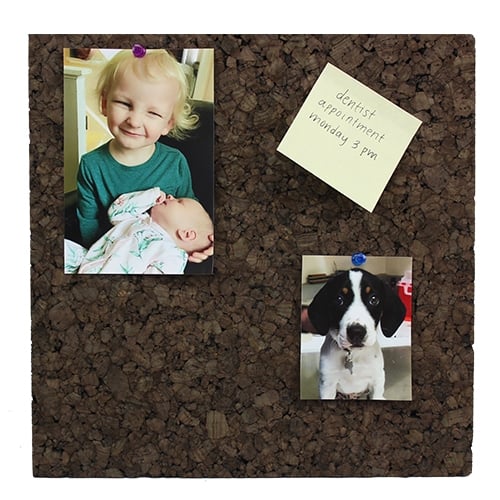 12" x 12" Dark Cork Tiles - 4pk