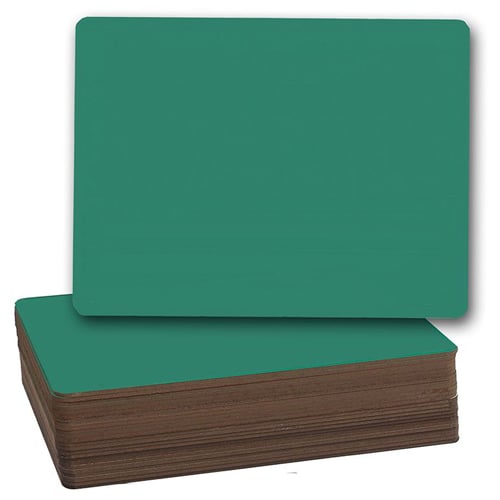 9.5" x 12" Green Chalkboard Lap Boards - 24pk