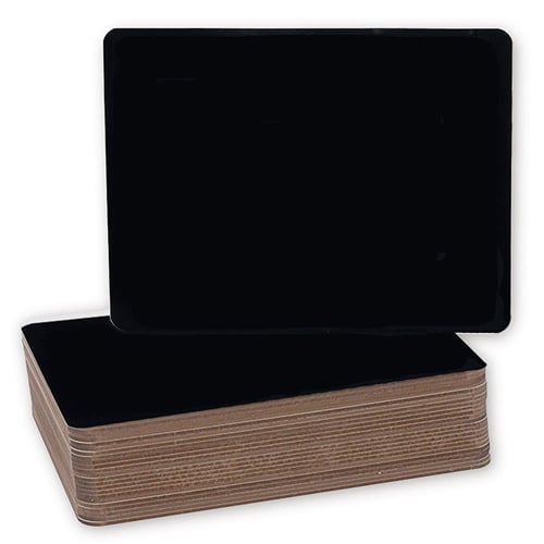 9.5" x 12" Black Chalkboard Lap Boards - 24pk