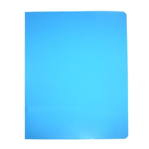 12mil Stripe Transparent Blue Poly 8.75" x 11.25" Covers (100pk)