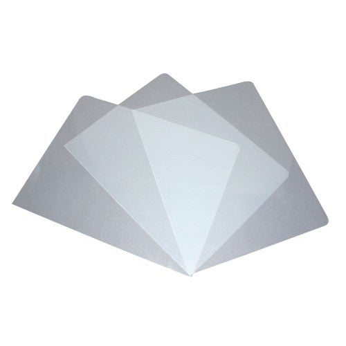 12mil Stripe Transparent Clear Poly 5.5" x 8.5" Covers (50pk)
