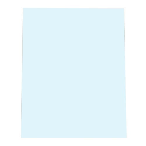 12mil Stripe Transparent Clear Poly 8.5" x 11" Covers [Unpunched] - 50pk