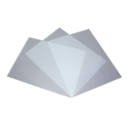 12mil Stripe Transparent Clear Poly 8.5" x 11" Covers [Unpunched] - 50pk