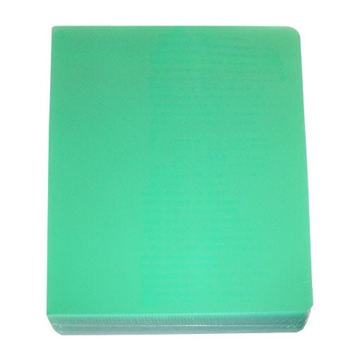 12mil Stripe Transparent Green Poly 8.75" x 11.25" Covers (100pk) - Clearance Sale