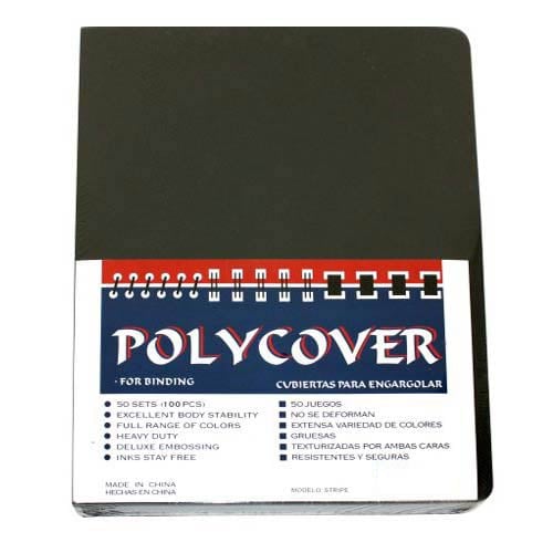12mil Stripe Transparent Smoke Poly 8.75" x 11.25" Covers (100pk)